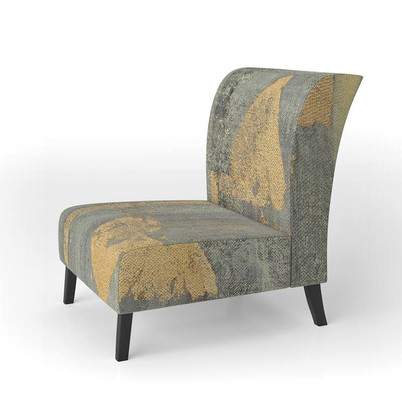 Designart "Glam Form I" Upholstered Modern Accent Chair - Arm Chair - Slipper Chair