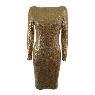Gold Lauren Ralph Dresses Find Great Women S Clothing Deals Lauren Ralph Women S Sequined Sheath Dress White Shine