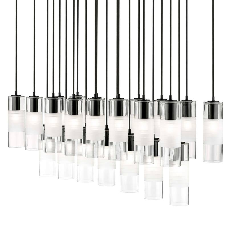 Z-Lite 824P-23L Alton 23 Light 54" Wide Linear Chandelier - Matte Black