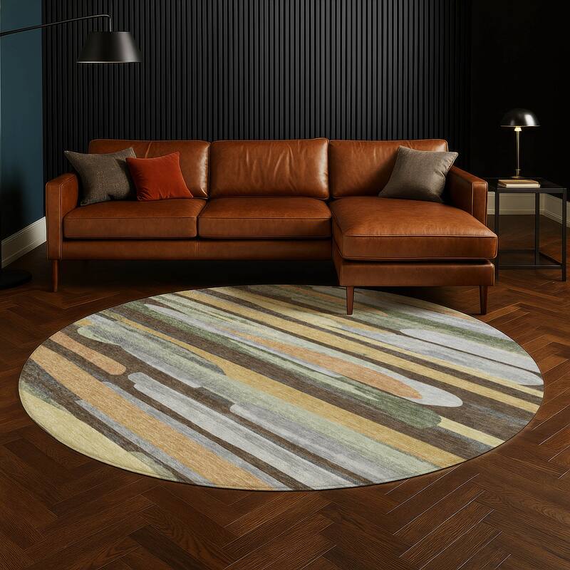 Machine Washable Indoor/ Outdoor Casual Merriam Chantille Rug