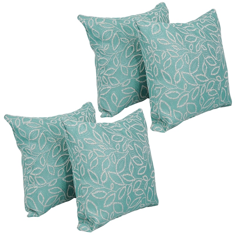 Blazing Needles 17-inch Square Throw Pillows (Set of 4) - Florian Seagla
