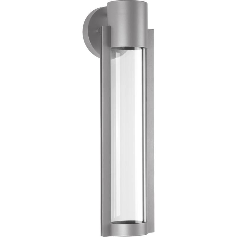 Z-1030 LED 1-Light Metallic Gray Modern Outdoor Wall Lantern Light - 23.250" x 12.250" x 7.370"