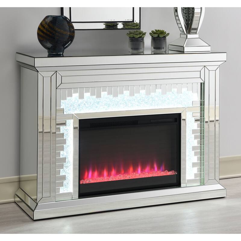 Gilmore Mirror Rectangular Freestanding Fireplace