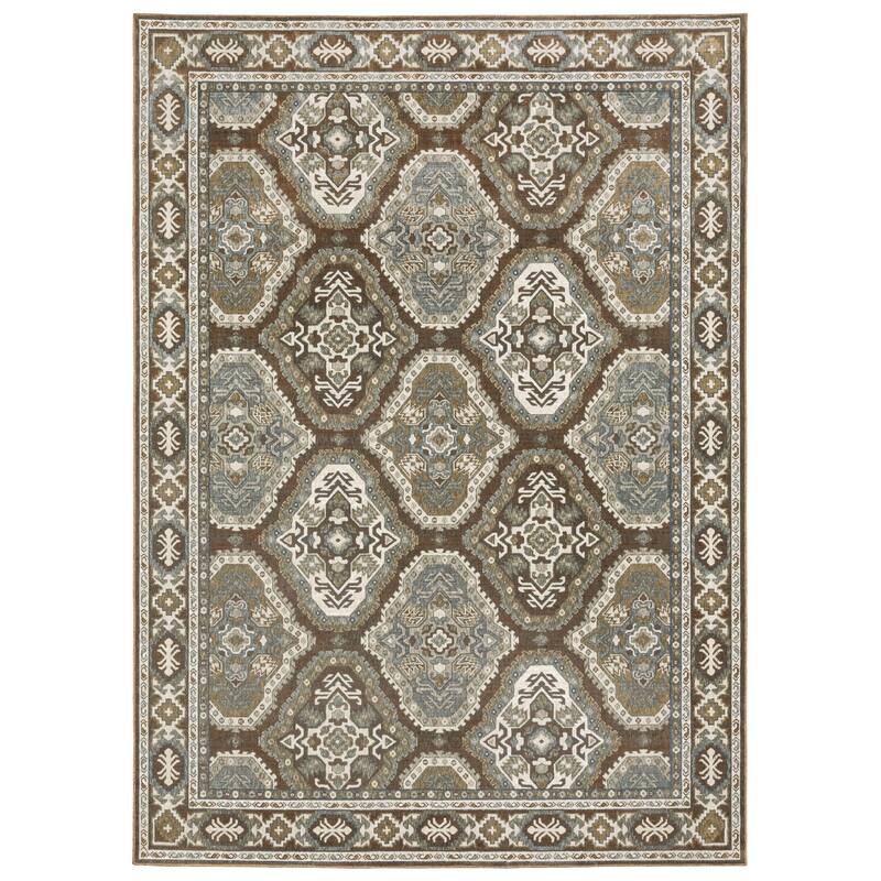 HomeRootsMedallion Traditional Runner Area Rug