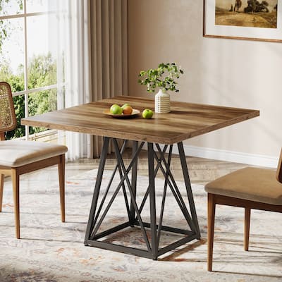 35.4-Inch Square Dining Table for 4