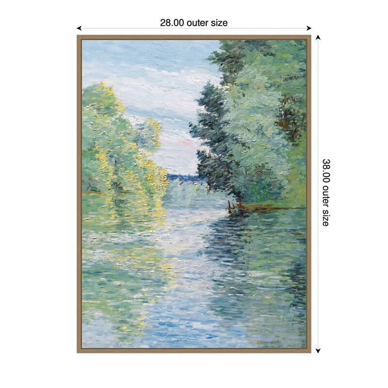 Kate and Laurel Le Petit by Nostalgia Prints Framed Canvas Wall Art Print