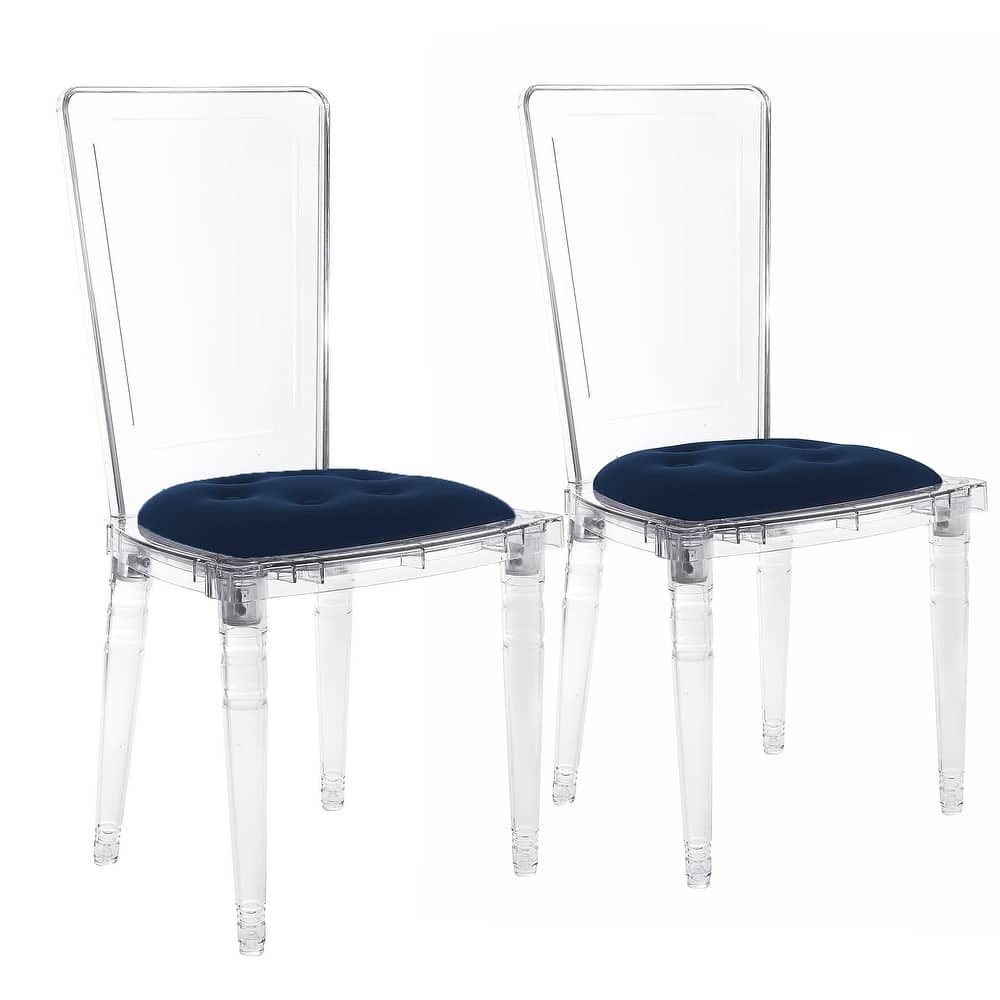 Hansel Transparent Acrylic Dining Chair (Set of 2)