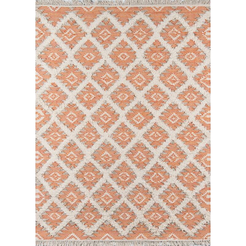 Momeni Harper Hand-woven Trellis Pattern Wool Contemporary Area Rug