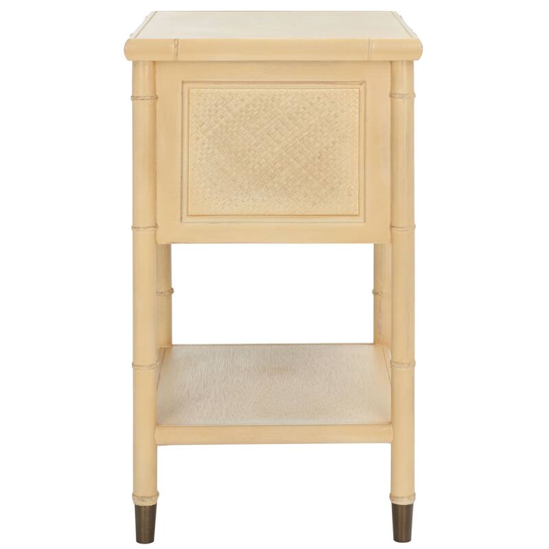 SAFAVIEH Ahab 2-Drawer 1-Shelf Accent Table. - 21" W x 18" D x 27" H