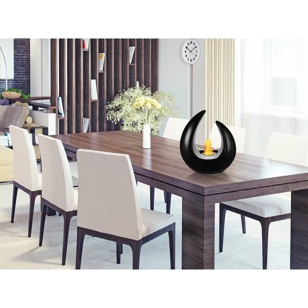 Shop Ignis Ctf 003b Mika Black Tabletop Ventless Ethanol Fireplace