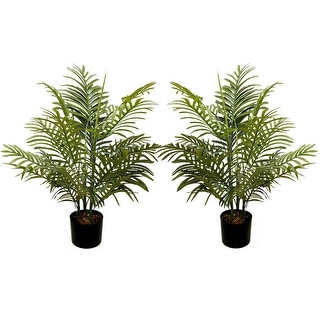 Admired by Nature 3' Artificial Paradise Palm Tree Plants (Set of 2)