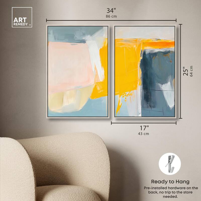Skyward Radiance II Canvas Set of 2 by Art Remedy