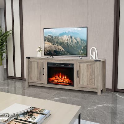 62'' Farmhouse TV Stand Entertainment Center for TVs up to 70''