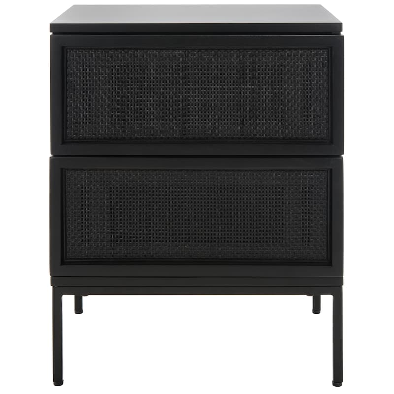 SAFAVIEH Haylie 2-Drawer Rattan Nightstand