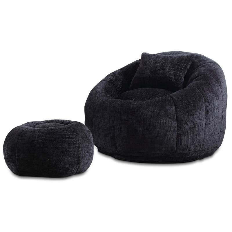 Bean Bag Chairs With Ottoman for Living Room