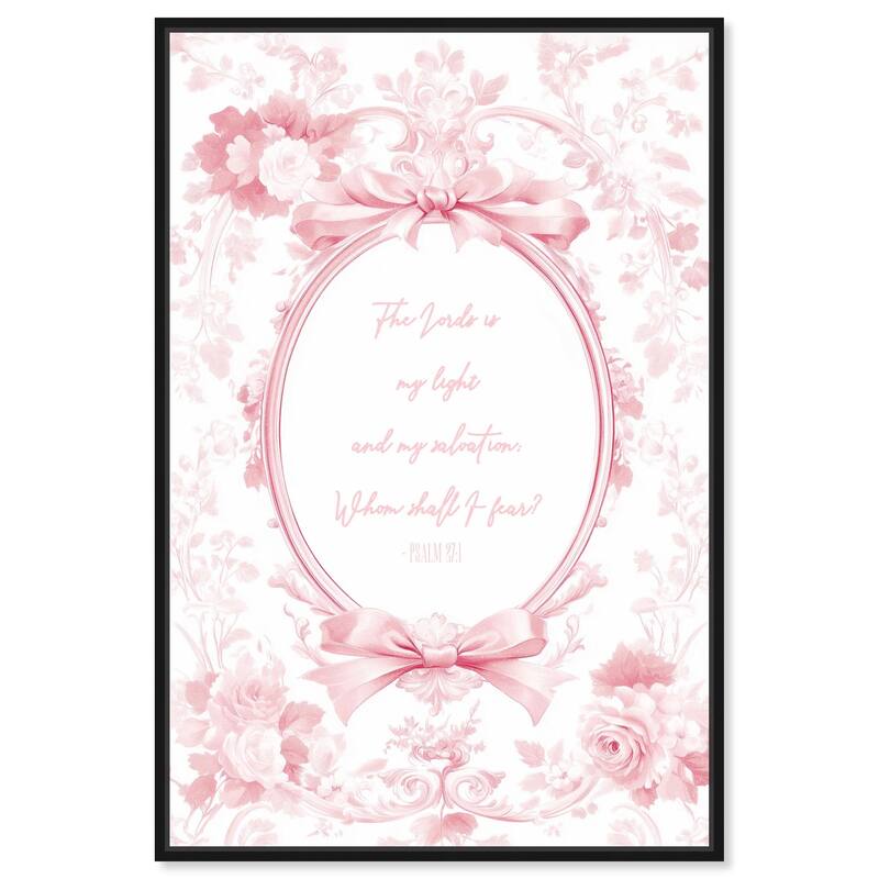 My Light Pink Canvas by Art Remedy - Black - 16" x 24"