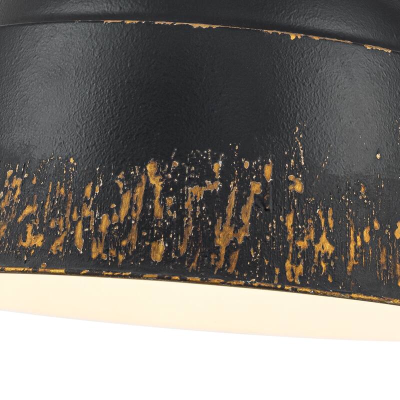 3-Light Industrial Pendant Light with Distressed Metal Dome Shade - 3-Lights