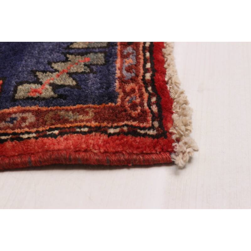 ECARPETGALLERY Hand-knotted Andelz Dark Navy, Red Wool Rug - 4'7 x 7'3