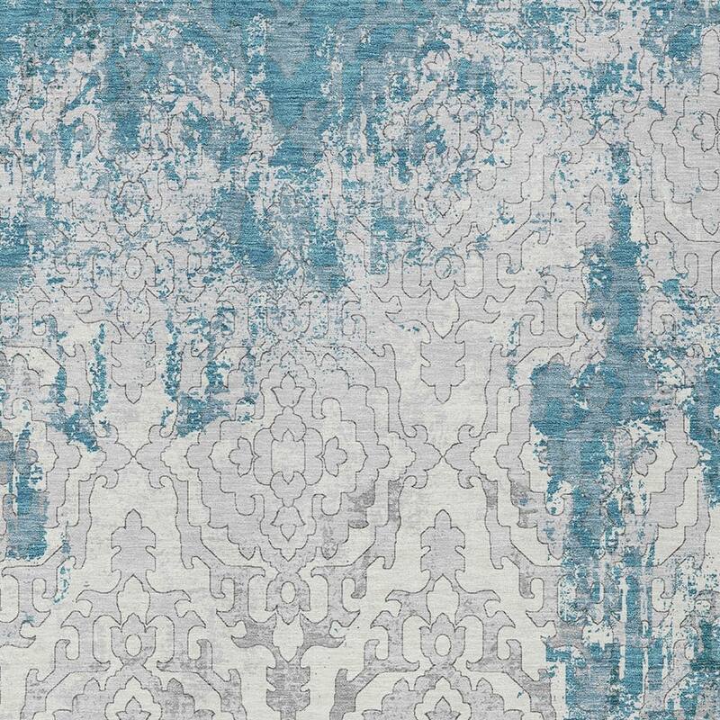 HomeRoots Medallion Transitional Rectangle Outdoor Rug