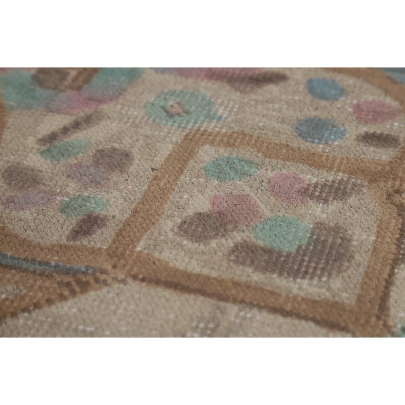 Tabriz Persian Area Rug Handmade Traditional Beige Wool Carpet - 9'9"x 12'4"