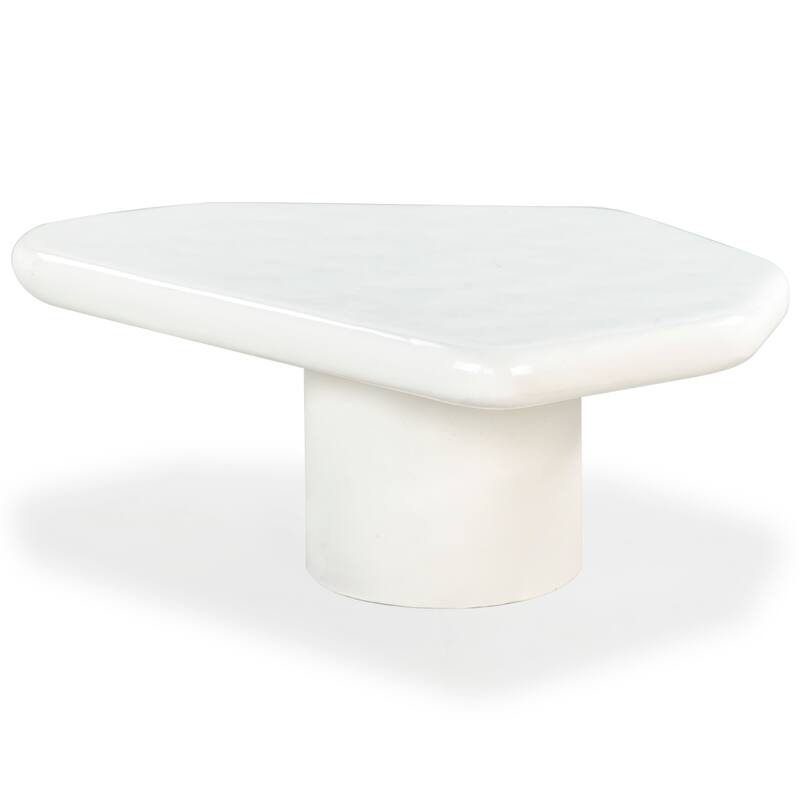 SAFAVIEH Couture Rhianna Concrete Coffee Table - 35"W x 28"D x 14"H