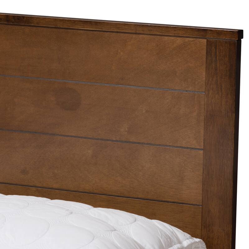 Modern Mission Style Platform Bed - Full Size Wood Bed Frame - Rustic Recluse Design