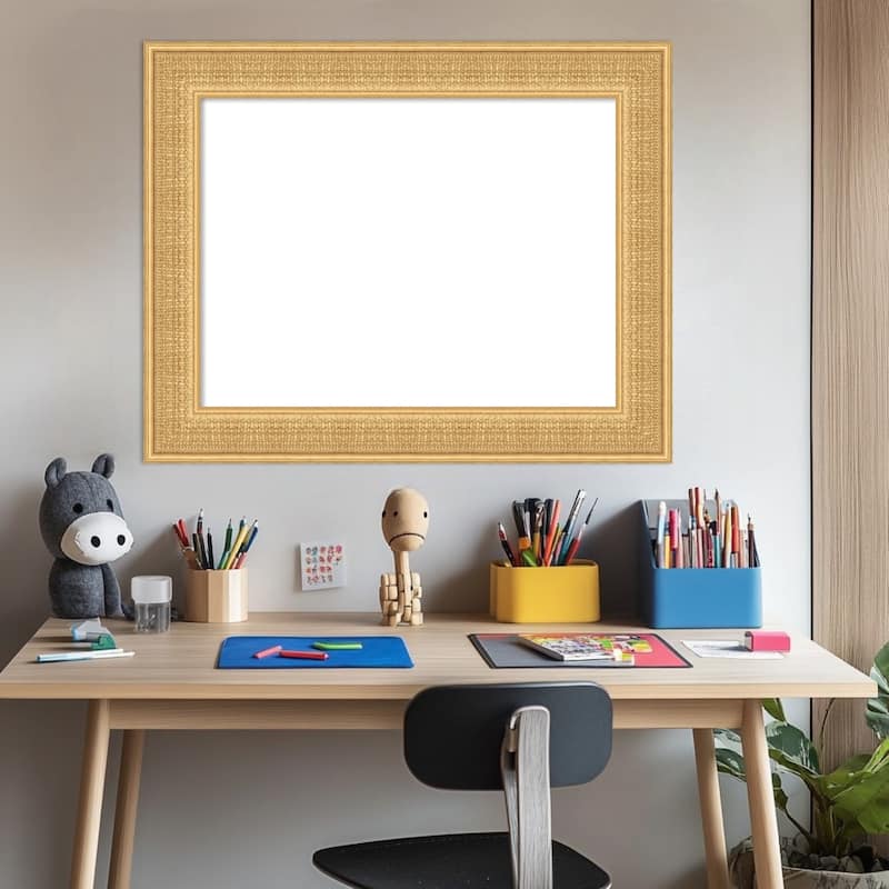 Amanti Art Trellis Gold Framed Dry Erase Magnetic Board