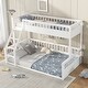 preview thumbnail 3 of 24, Twin XL Over Queen Bunk Bed with Ladder and Guardrails