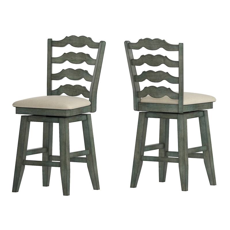 Eleanor French Ladder Back Swivel Stool by iNSPIRE Q Classic