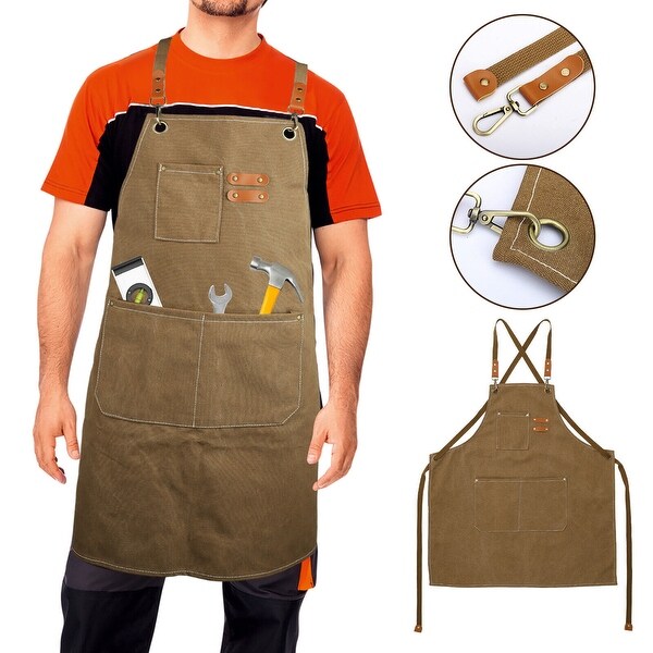 Men's Vintage Canvas Work Apron - Bed Bath & Beyond - 40146713