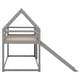 preview thumbnail 15 of 27, Twin over Twin House Shape Bunk bed with Slide