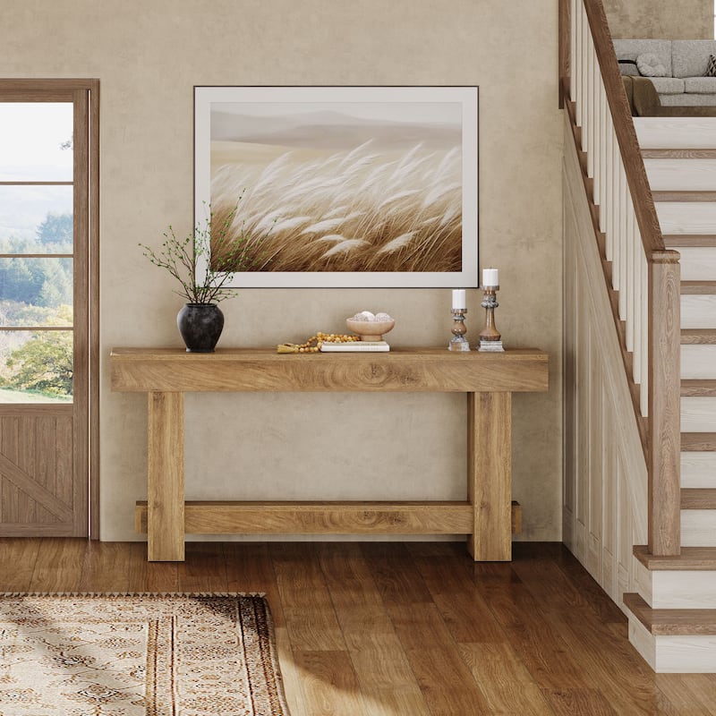 70.9" Entryway Console Table, Extra Long Wooden Farmhouse Sofa Table