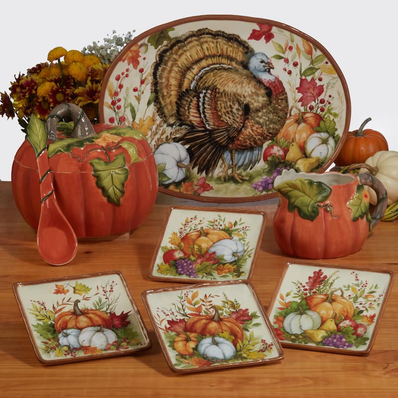 Certified International Havest Blessings 16pc Dinnerware Set, Service for 4