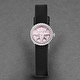 preview thumbnail 4 of 2, Christian Dior Women's 'La D De Dior Mini' Pink Mother of Pearl Dial Satin Strap Swiss Quartz Watch