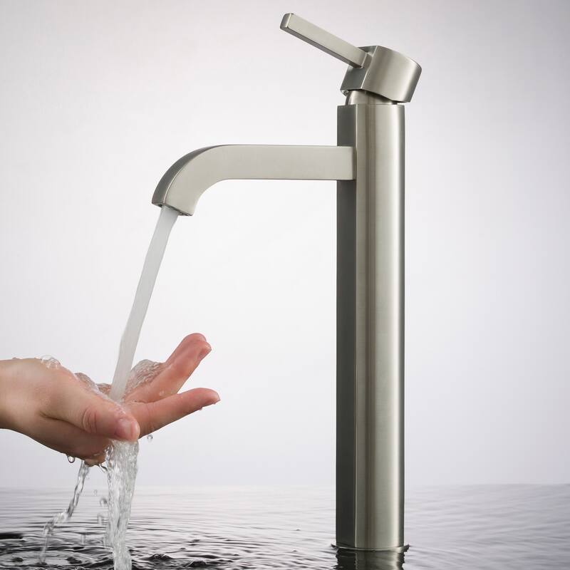 Kraus Bathroom Combo - 18-3/4" Ceramic Vessel Bathroom Sink With