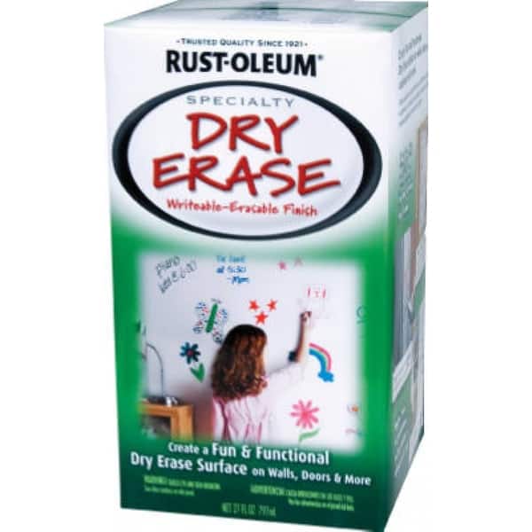 Shop Rust Oleum 241140 Specialty Dry Erase Brush On Paint 1 Qt