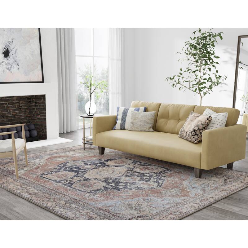 Grand Bazaar Prescott Machine Made Medallion Transitional Area Rug