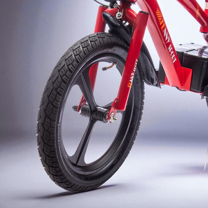 24V Kids Electric Dirt Bike with 300W Motor, 16in Wheels, Handle Acceleration, Adjustable Seat, Power Display & Hand Brakes