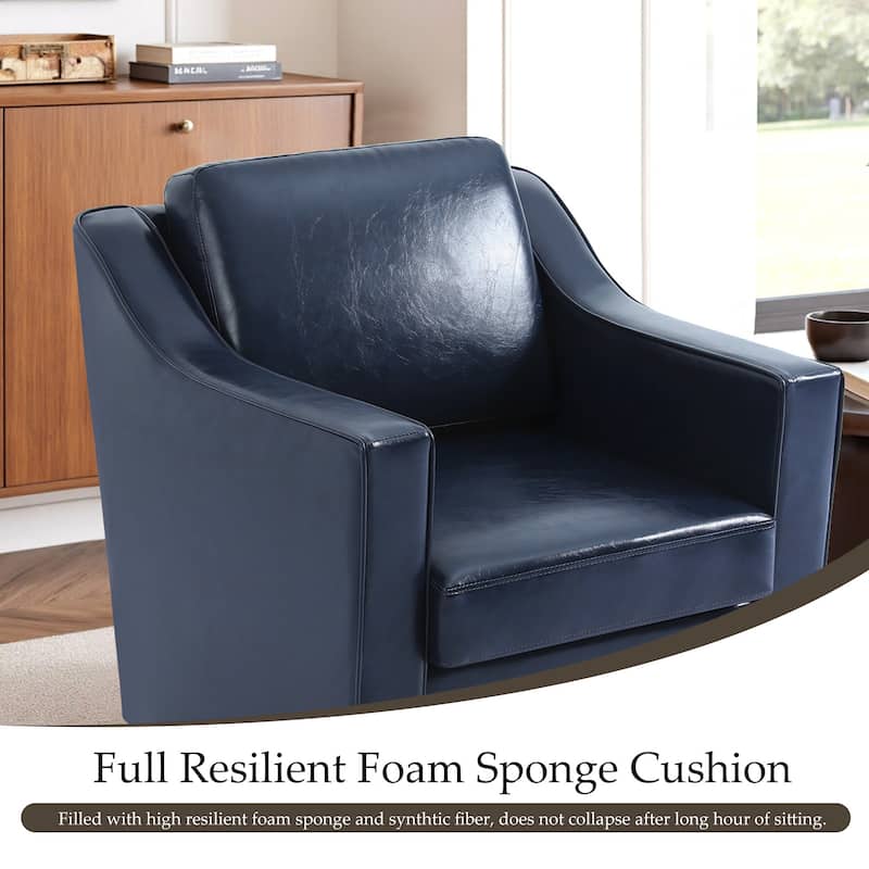 Modern Swivel Upholstered Armchair Accent chair Set of 2