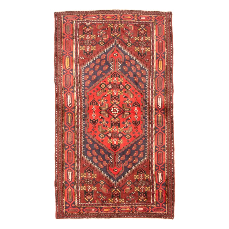 ECARPETGALLERY Hand-knotted Andelz Black Wool Rug - 4'0 x 7'1