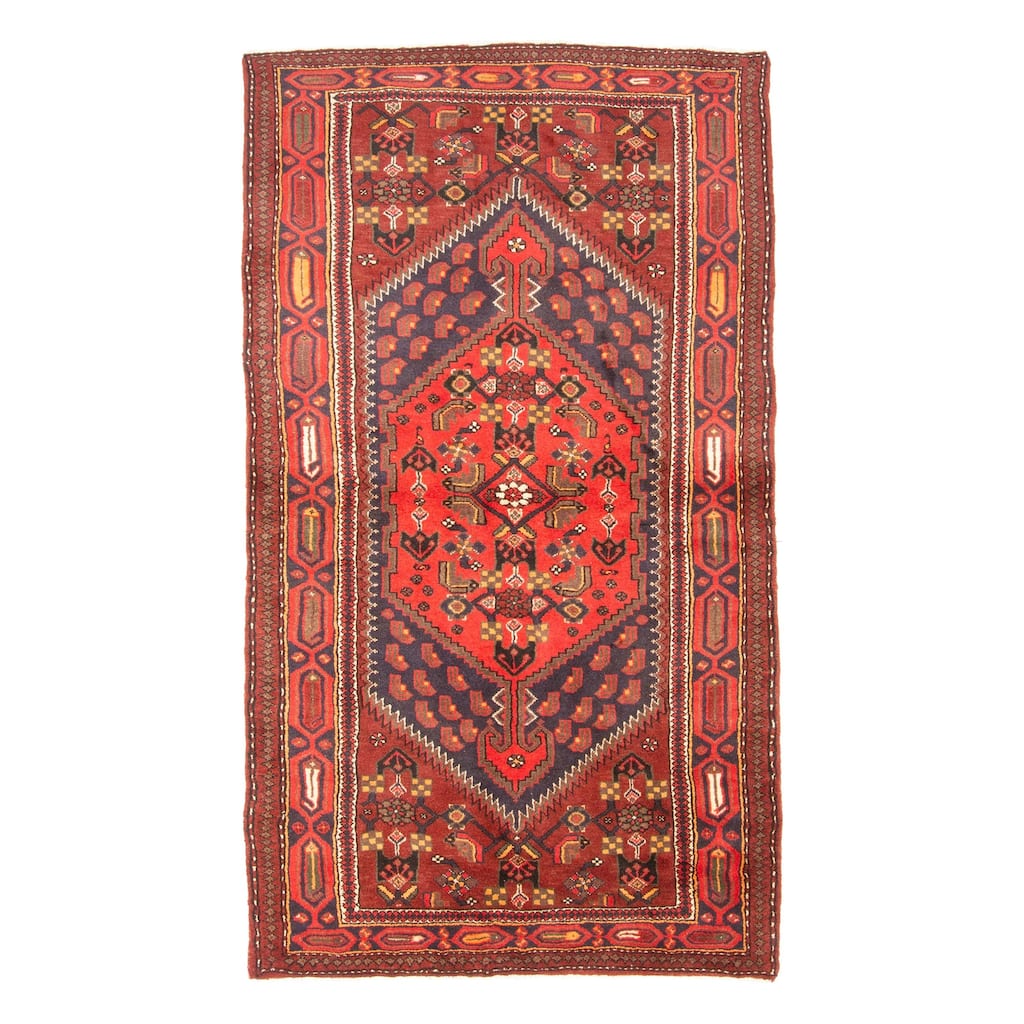 ECARPETGALLERY Hand-knotted Andelz Black Wool Rug - 4'0 x 7'1