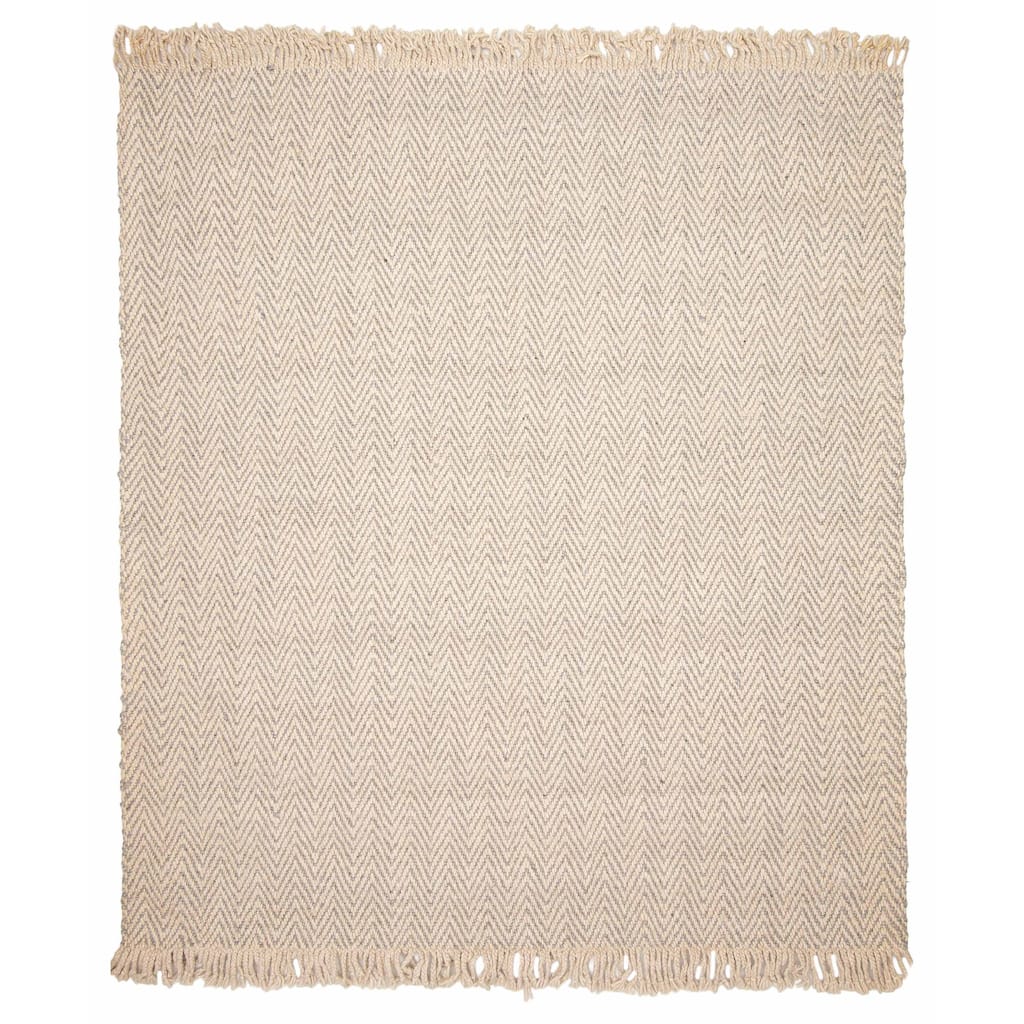 ECARPETGALLERY Hand Tufted Sienna Beige Wool Rug - 7'0 x 7'5