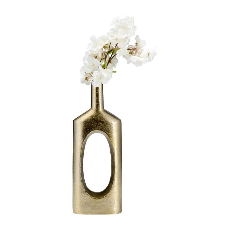 Sagebrook Home Metal, Open Cut Out Vase
