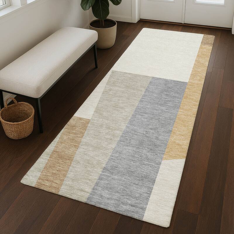 Machine Washable Indoor/ Outdoor Contemporary Jolie Chantille Rug