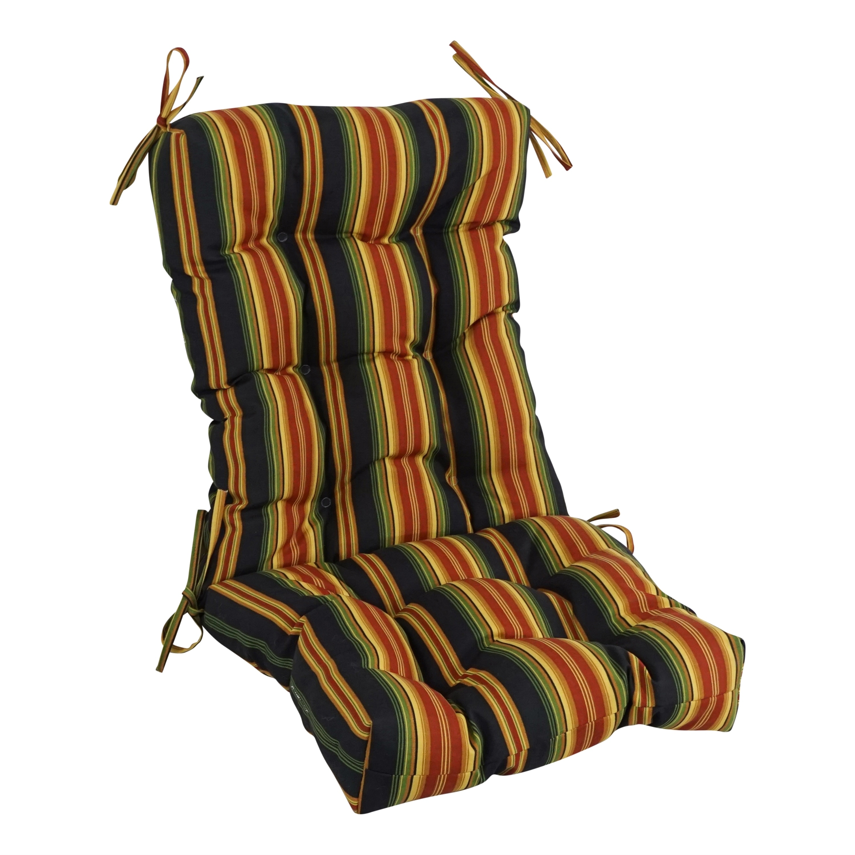 Multi-section Tufted Outdoor Seat/Back Chair Cushion (Multiple Sizes)