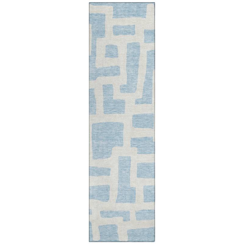 Machine Washable Indoor/ Outdoor Chantille Geo Contemporary Rug