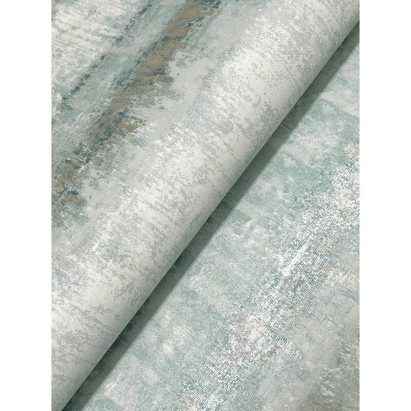 A-Street Prints Morningtide Light Blue Textured Stripe Wallpaper