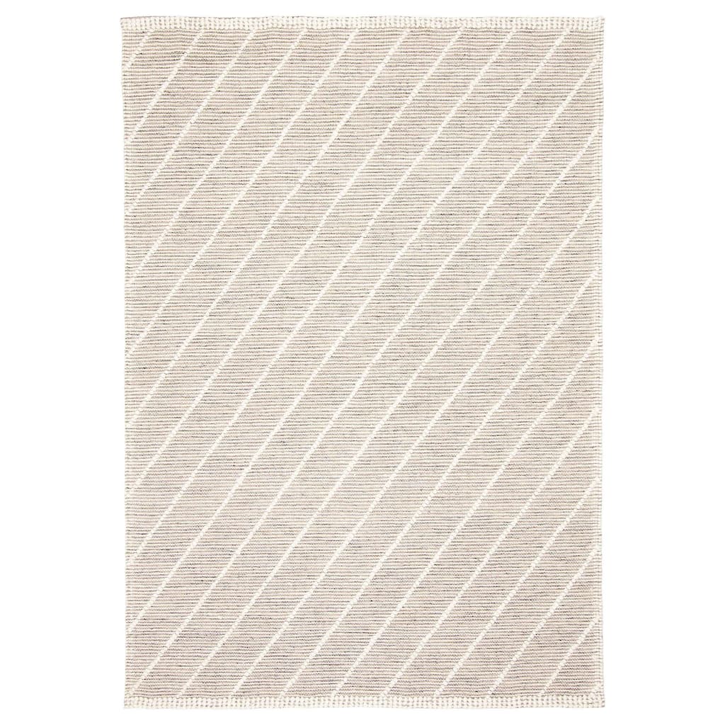 ECARPETGALLERY Braid weave Sienna Cream Wool Rug - 5'2 x 7'5