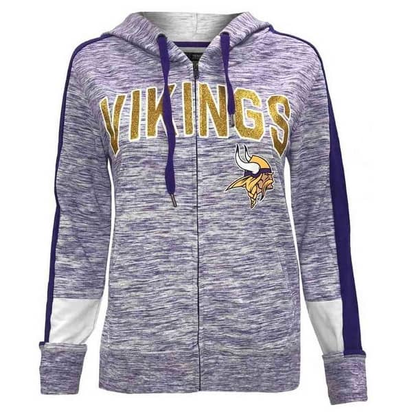 Shop New Era Womens Nfl Minnesota Vikings Full Zip Hoodie