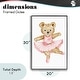 preview thumbnail 12 of 32, Stupell Ballerina Teddy Bear Framed Giclee Art Design By Amy Hall